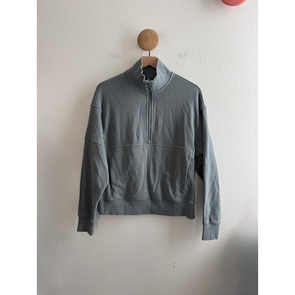 Vuori Half Zip Pullover Teal Size Small Sweatshirt